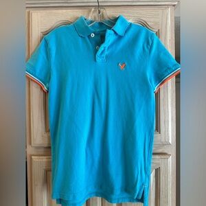 American Eagle turquoise polo, Men’s size XS